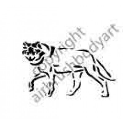 0288 wolf reusable stencil